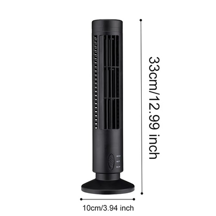 Bladeless Tower Fan, Mini USB Desk Fan