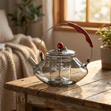 Loose Leaf Tea Pot with Removable Glass Tea Infuser, Tea Maker for Home and Office – image 6