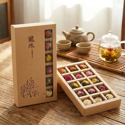 Pu Erh Tea Balls, Hand Tied 18 Pack Tea Gift – image 9