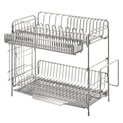 Dish Drying Rack, Stainless Steel Dish Rack with Draining Basket – image 4