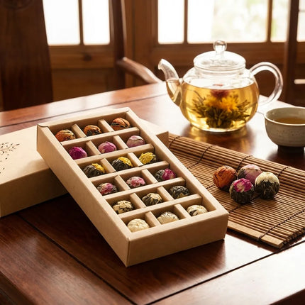 Pu Erh Tea Balls, Hand Tied 18 Pack Tea Gift – image 11