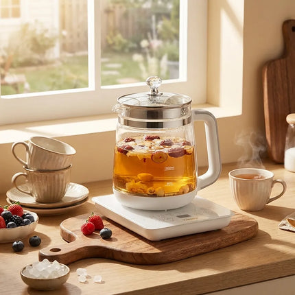 Electric Tea Kettle with Infuser, 61 oz Health Pot Tea Maker for Herbs and Eggs – image 5