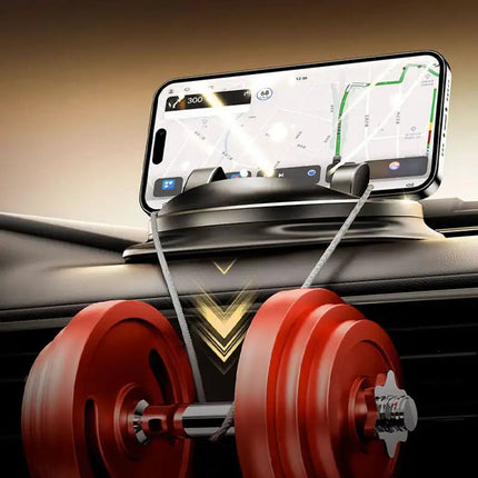 Car Phone Holder for Nearly All Smartphones, 360 Degree Rotating Phone Mount for Car