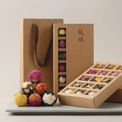 Pu Erh Tea Balls, Blooming Flower Tea with Real Dried Flowers – image 8