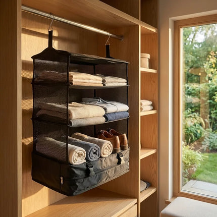 Hanging Closet Organizer for Travel, Travel Laundry Bag and Suitcase Organizer – image 5