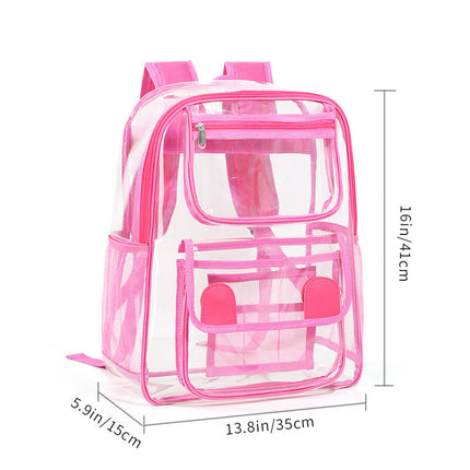 Clear Backpack, Waterproof Backpack in Transparent PVC – image 7