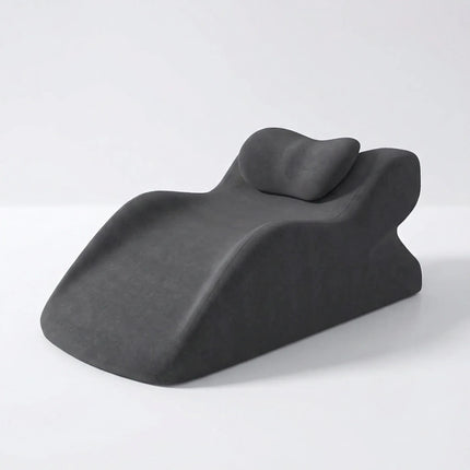 Ergonomic Pillow, Reading Pillow for Bed with Removable Headrest, Contour Back Support Pillow for Sofa and Floor