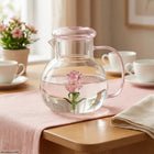 Glass Teapots, Heat Resistant Glass Teapot with Glass Flower Inside – image 4