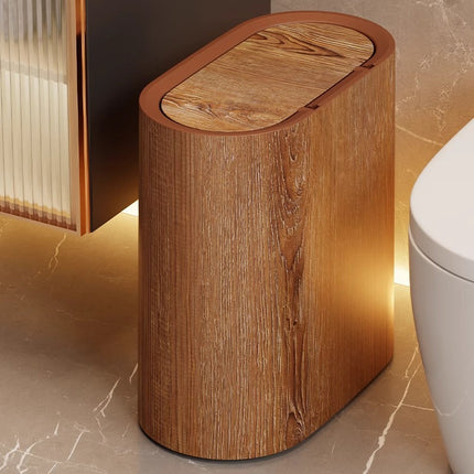 Slim Trash Can with Lid, Narrow Kitchen Trash Can for Tight Spaces