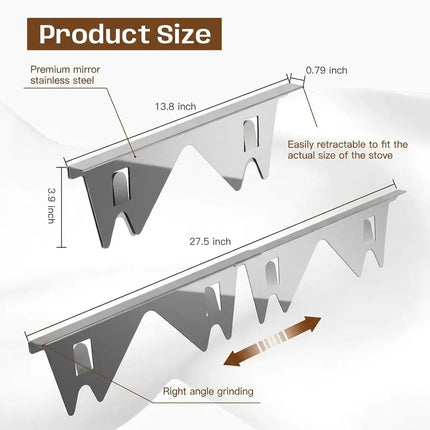 Stove Gap Covers Stainless Steel, Stove Counter Gap Cover – image 5