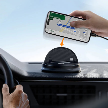Car Phone Holder for Nearly All Smartphones, 360 Degree Rotating Phone Mount for Car, Secure Cell Phone Holder for Car