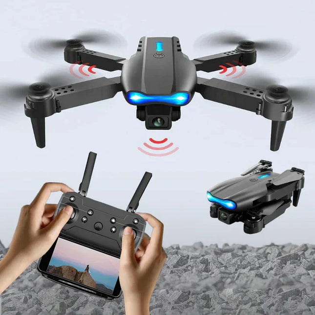 Camera Drone with Dual 4K Camera, Foldable Drone Quadcopter with GPS, Remote Control Drone for Beginners