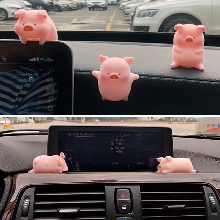 Cute Cartoon Pig Car Accessory with Air Outlet Perfume Clip | Whimsical Decoration for Fresh Fragrance