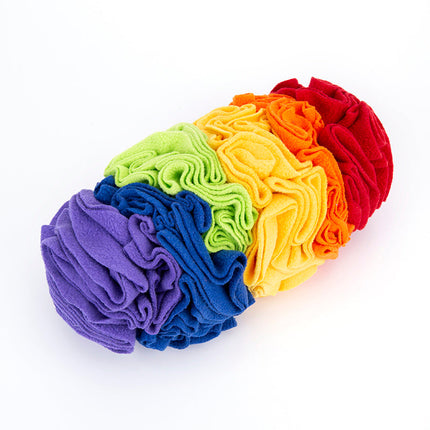 Dog Snuffle Pad Puzzle Training Mat with Soft Polar Fleece Fabric | Engaging Scent Game for Small to Medium Dogs