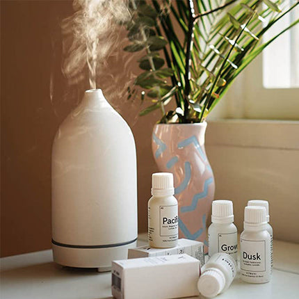 Ceramic Aroma Diffuser with Ultrasonic Technology | 100ml Humidifier for Relaxing Air Quality Improvement