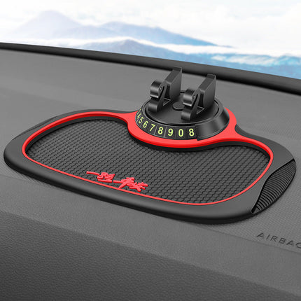 Cartoon Anti-Slip Mat for Dashboard with Mobile Phone Holder | Versatile Car Accessory for Organization and Fun