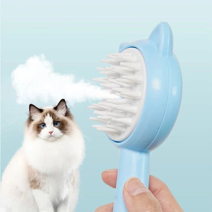Rechargeable Self-Cleaning Slicker Brush with Steam Technology | Multi-Purpose Grooming Tool for Cats and Dogs