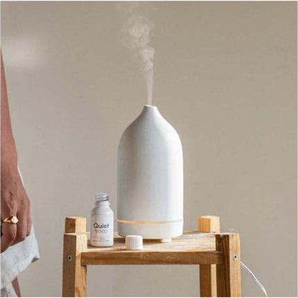 Ceramic Aroma Diffuser with Ultrasonic Technology | 100ml Humidifier for Relaxing Air Quality Improvement
