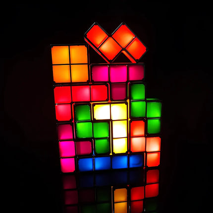Stackable LED Lighting Blocks Set with Interactive Glow | Creative Customizable Display for Modern Home Decor