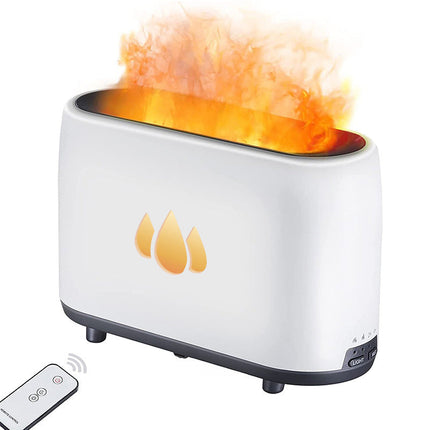 Simulated Flame Aromatherapy Humidifier with Quiet Operation | Cozy Atmosphere for Home and Office