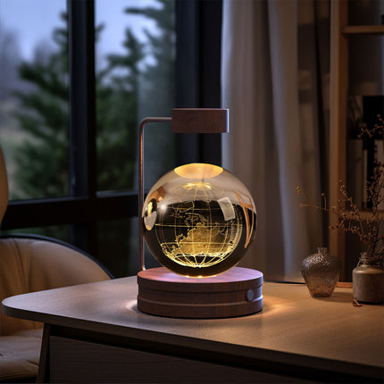 Crystal Serenity Lamp with 3D Crystal Design & Warm Glow | Elegant Home Lighting for Relaxing Atmosphere