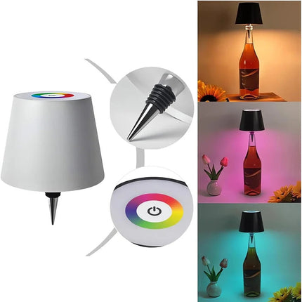 Wireless Desk Lamp with Touch Control & 9 Color Options | Modern Elegance for Home & Office Ambiance