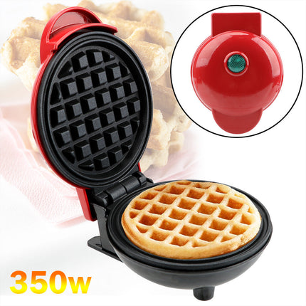 Electric Waffle Maker with Non-Stick Plates | Compact & Lightweight Design for Quick Breakfasts