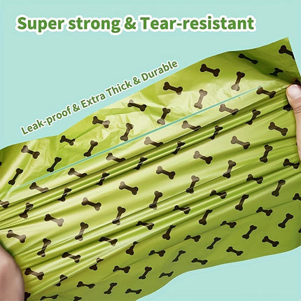 Biodegradable Dog Poop Bags with Double Thickness | Leak-Proof Design for Eco-Friendly Pet Waste Management