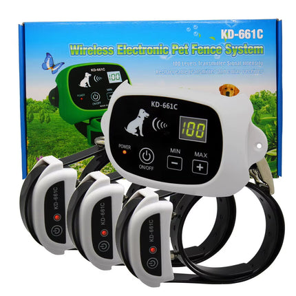 Wireless Dog Fence System, Dogs with Rechargeable Waterproof Collar