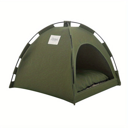 Cat Tent Bed with Removable Non-Slip Pad | Cozy & Durable Sleeping Space for Cats and Small Dogs