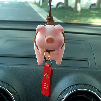 Cute Cartoon Pig Car Accessory with Air Outlet Perfume Clip | Whimsical Decoration for Fresh Fragrance