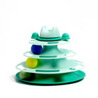 Cat Toys Space Tower Play Board with Spring Funny Cat Stick | Interactive Playset for Mental Stimulation and Exercise