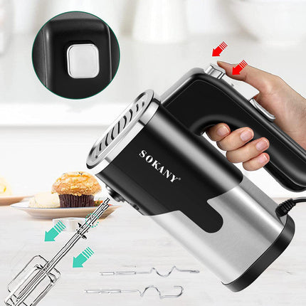 Handheld Electric Whisk with 800W Power & 5 Speed Settings | Versatile Kitchen Mixer for Whipping and Stirring