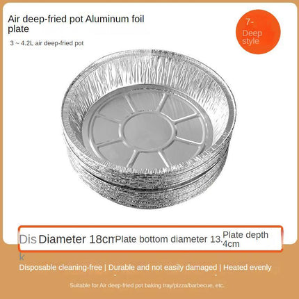 Durable Aluminum Foil Liners for Air Fryers | Non-Stick, Waterproof, and Easy Cleanup for Hassle-Free Cooking