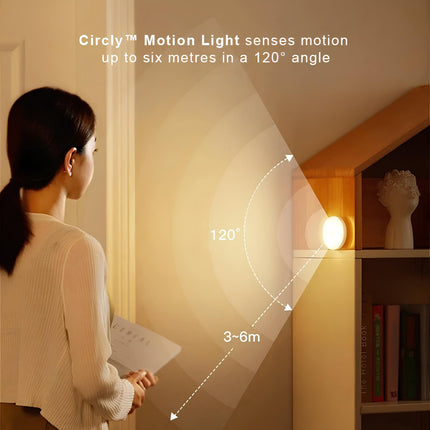 Motion Sensor LED Light with Easy Installation | Battery or USB Rechargeable for Energy-Saving Home Lighting