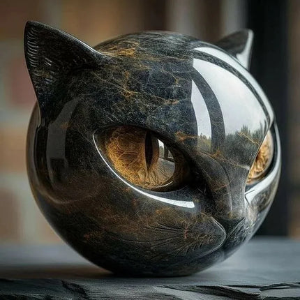 Cat Sculpture, Statue for Coffee Table Decor and Office Decor – image 8