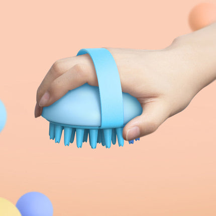 Pet Silicone Bath Massage Brush for Cats & Dogs | Soft Scrubbing Tool for Gentle Grooming and Relaxation