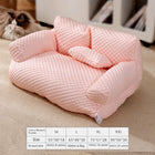 Plush Dog Sofa in Medium Size with Soft Cloth Cover | Cozy Lounge for Small Pets Up to 4kg