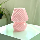 Hand-Blown Glass Lamp with Unique Patterns | Dimmable Lighting for Elegant Home Ambiance