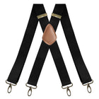 Elastic Suspenders with Clips, Clip On Suspenders with X Back Design, Adjustable Pants Suspenders with Bronze Buckles