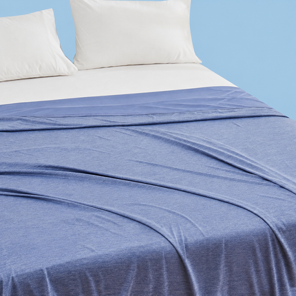 Coastal Comfort | Direct Cooling Throw Blanket with Double-Sided Effect | Lightweight & Breathable for Hot Sleepers