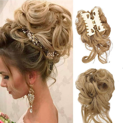 Curly Hair Bun Scrunchie, Hair Volumizer for Top Knot Bun and Updo – image 12