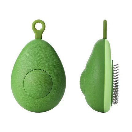 Avocado-Shaped Grooming Brush for Cats & Dogs with Stainless Steel Needles | Reduces Shedding & Boosts Blood Circulation