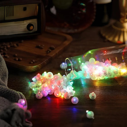 Tiny Glowing Pearls with LED Lights for Celebration Decor | Magical Twinkling Orbs for Enchanting Moments