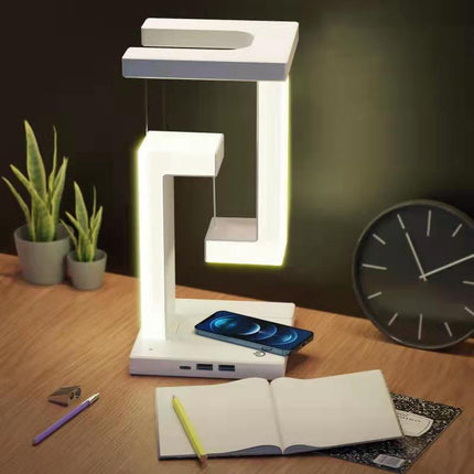 Wireless Charging Balance Lamp with Magnetic Suspension | Eye Protection Lighting for Modern Home and Office