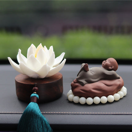 Aromatherapy Car Perfume Accessory with Black Walnut Design | Elegant Scents for Stress Relief and Relaxation