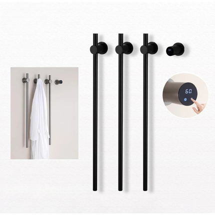 Towel Warmer with Timer, Wall Mounted Towel Rack in Stainless Steel