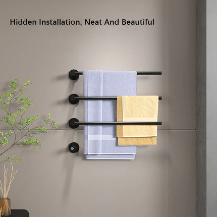 Electric Towel Warmer for Bathroom, Wall Mounted Heated Towel Rail, Hidden Installation