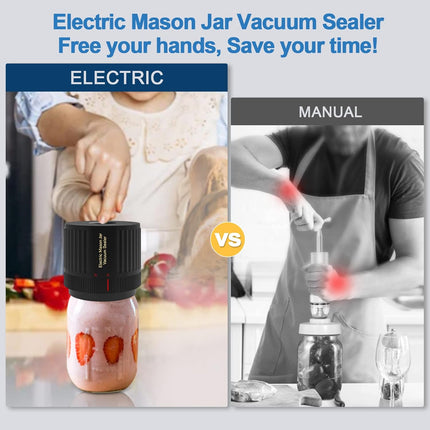 Electric Mason Jar Vacuum Sealer, Vacuum Sealer Machine for Wide and Regular Mason Jars – image 10