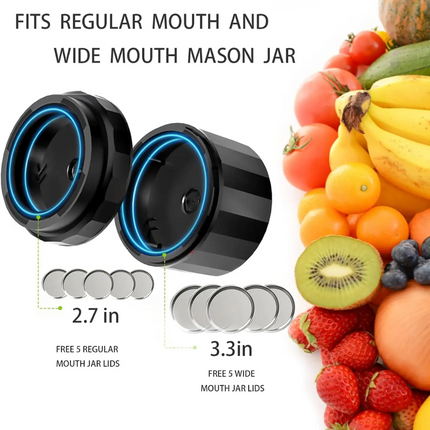 Electric Mason Jar Vacuum Sealer, Vacuum Sealer Machine for Wide and Regular Mason Jars – image 12